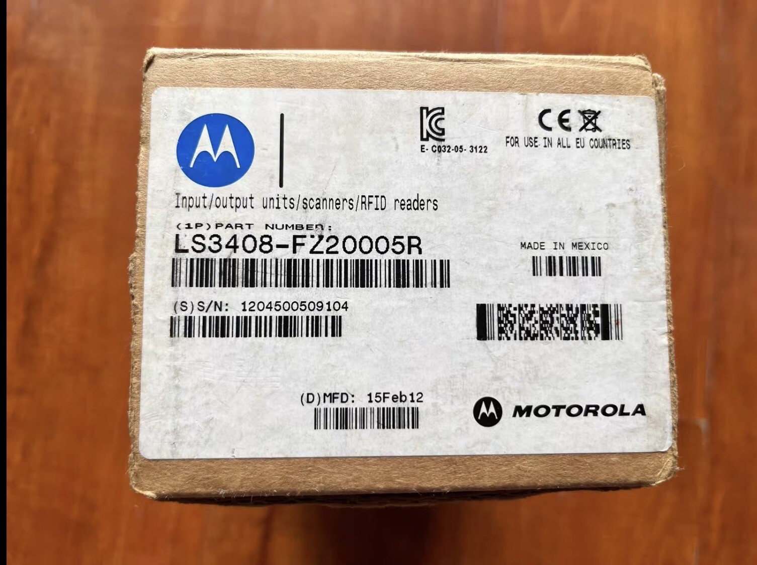 1Pc New Motorola Symbol LS3408-FZ20005R Barcode Scanner