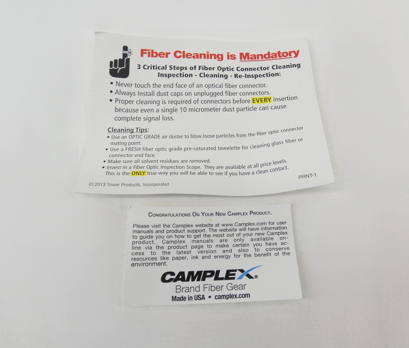 Camplex OPADAP-4 opticalCON QUAD to 4 LC Breakout Adapter Singlemode – NEW Su…