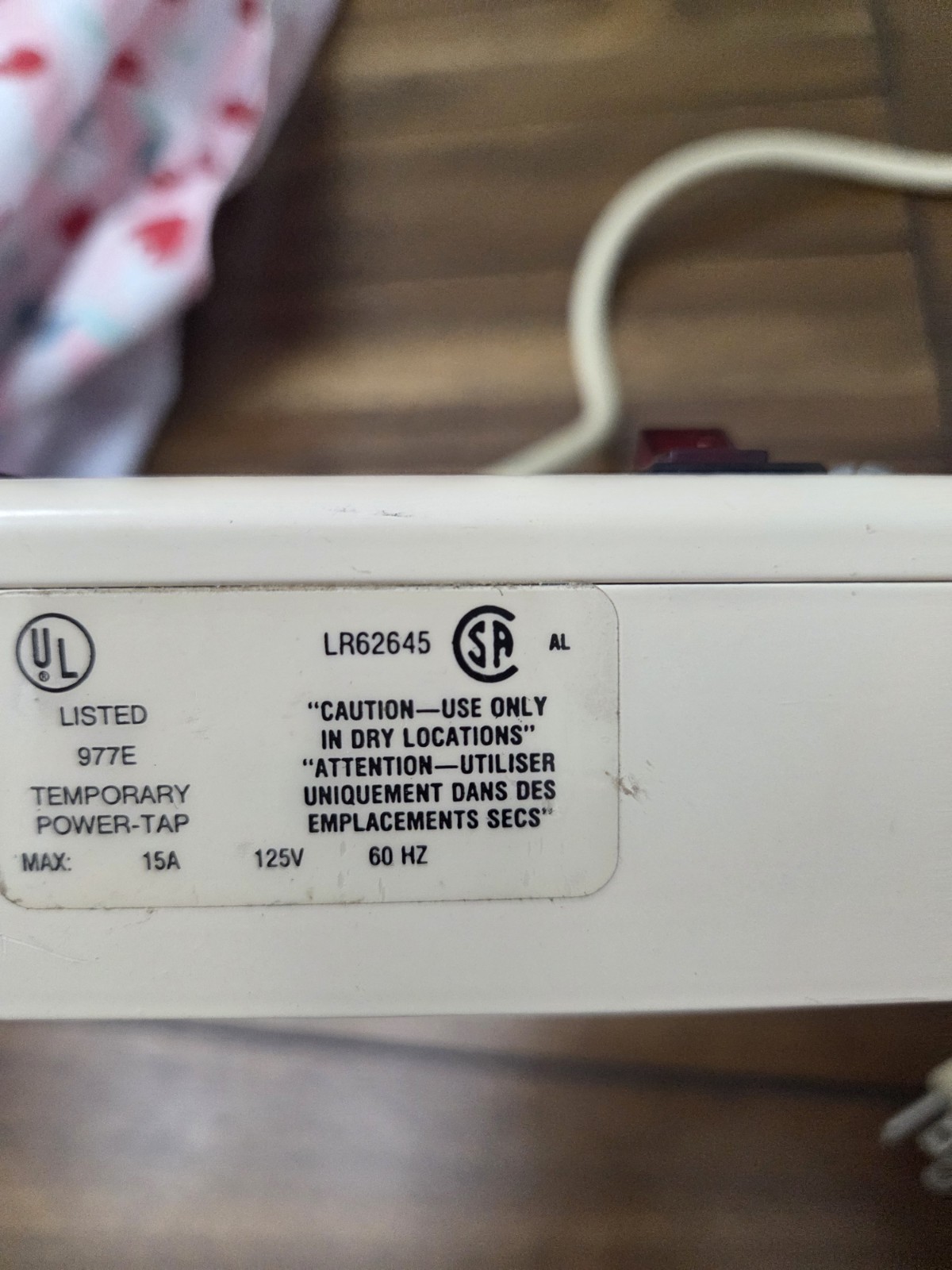 Brooks LC6S-6 Surge Protector Power Strip, 6-Outlets, Rating: 125V 60Hz 15A