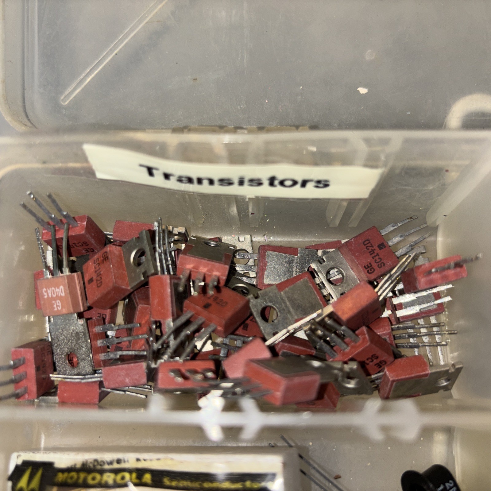 Lot of Vintage Electronics Various Brands Styles Resistors Transistors Etc