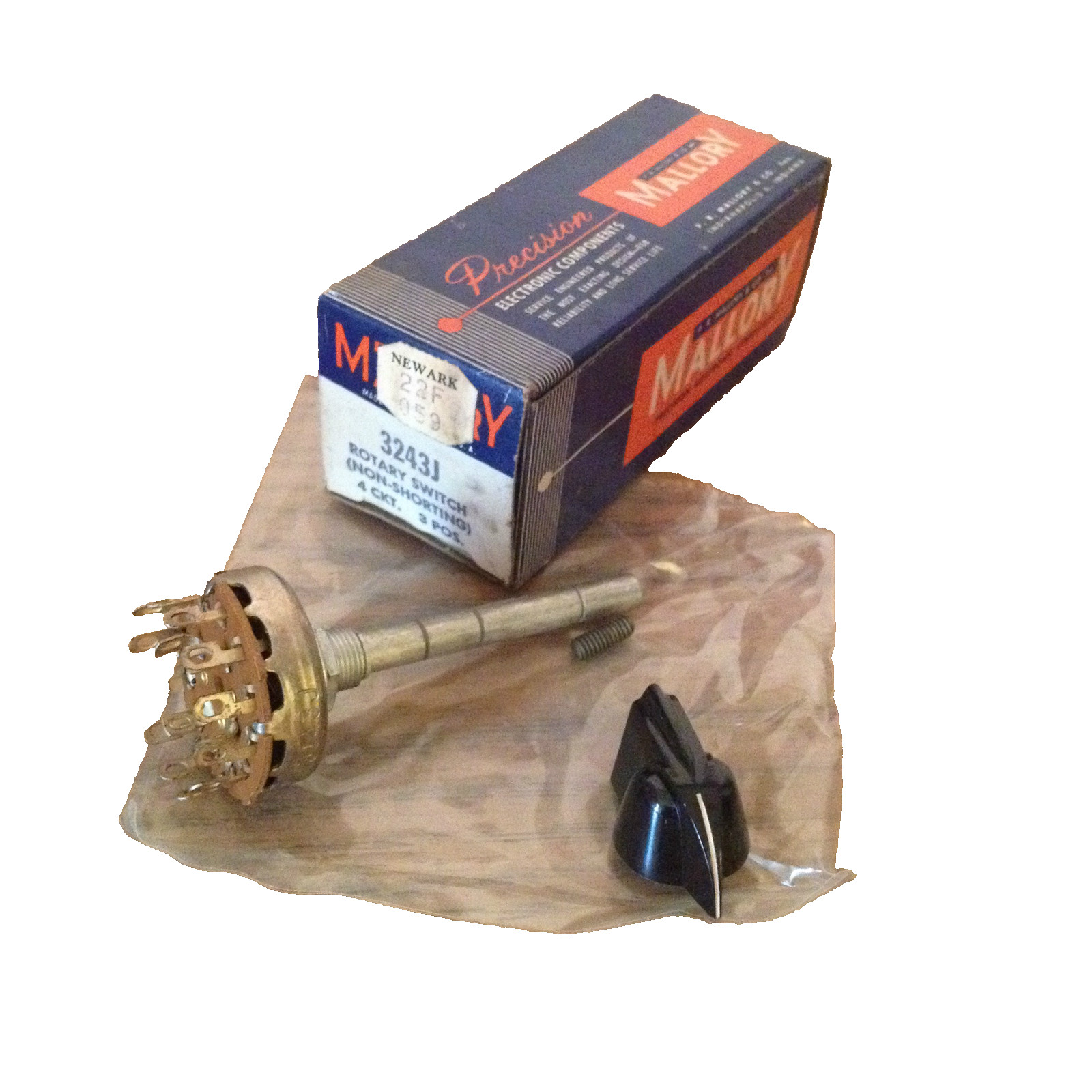 MALLORY 32431 4 CKT 3 POS ROTARY SWITCH
