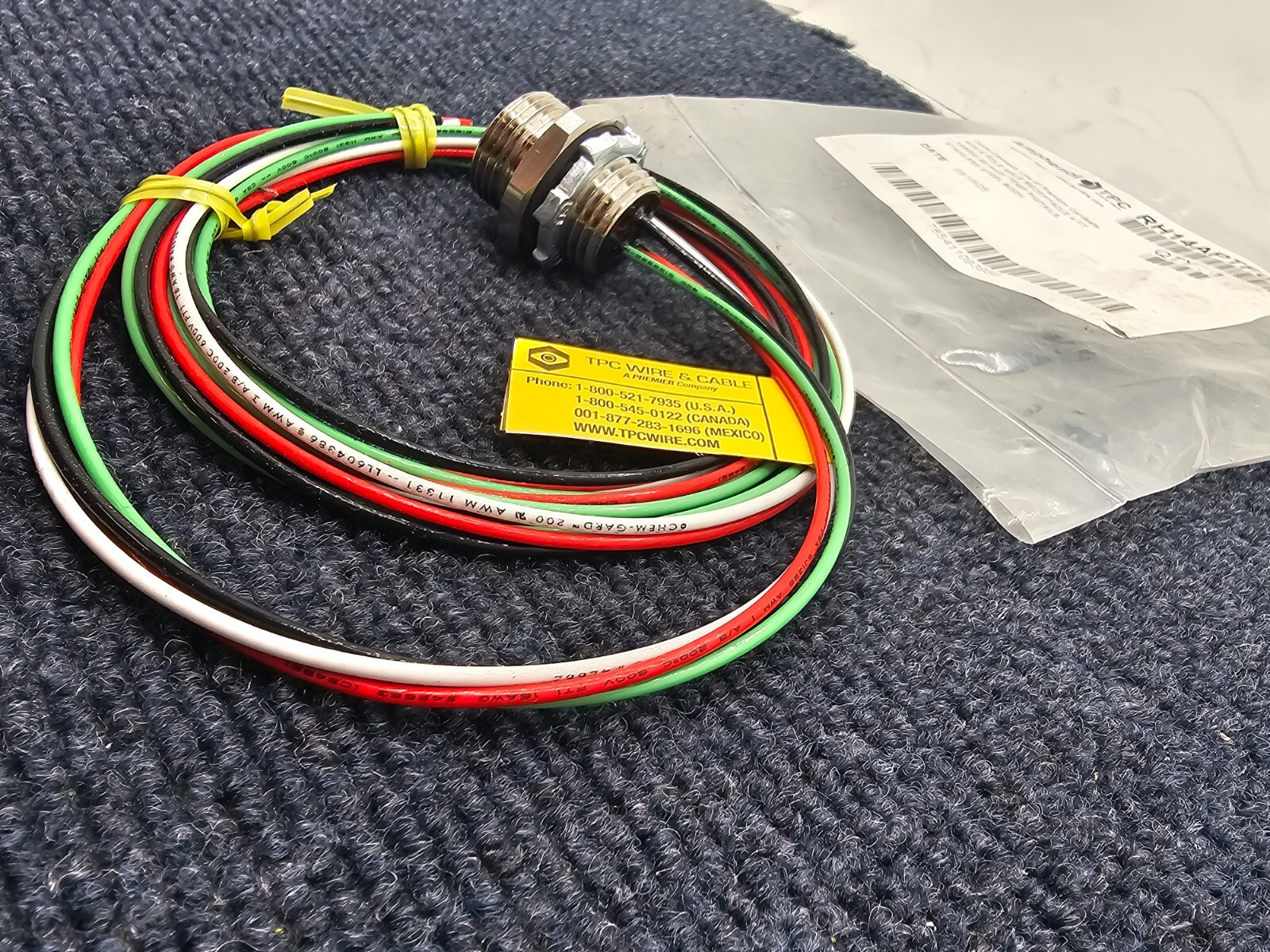 Amphenol TPC RH14APTF004S: Quick-Connex MINI 4 Pole Male Receptacle 4 FT 16 AWG