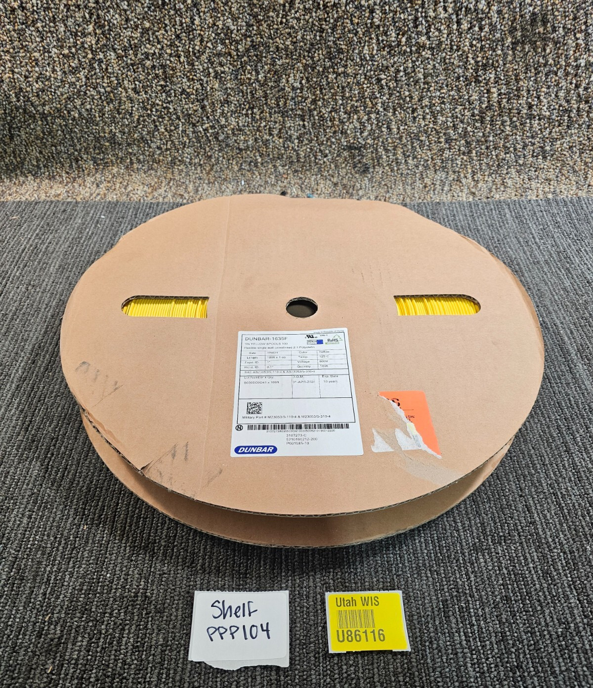 Dunbar M23053/5-110-4 1635F 100FT Polyolefin Single Wall Flexible Heat Shrink 1″