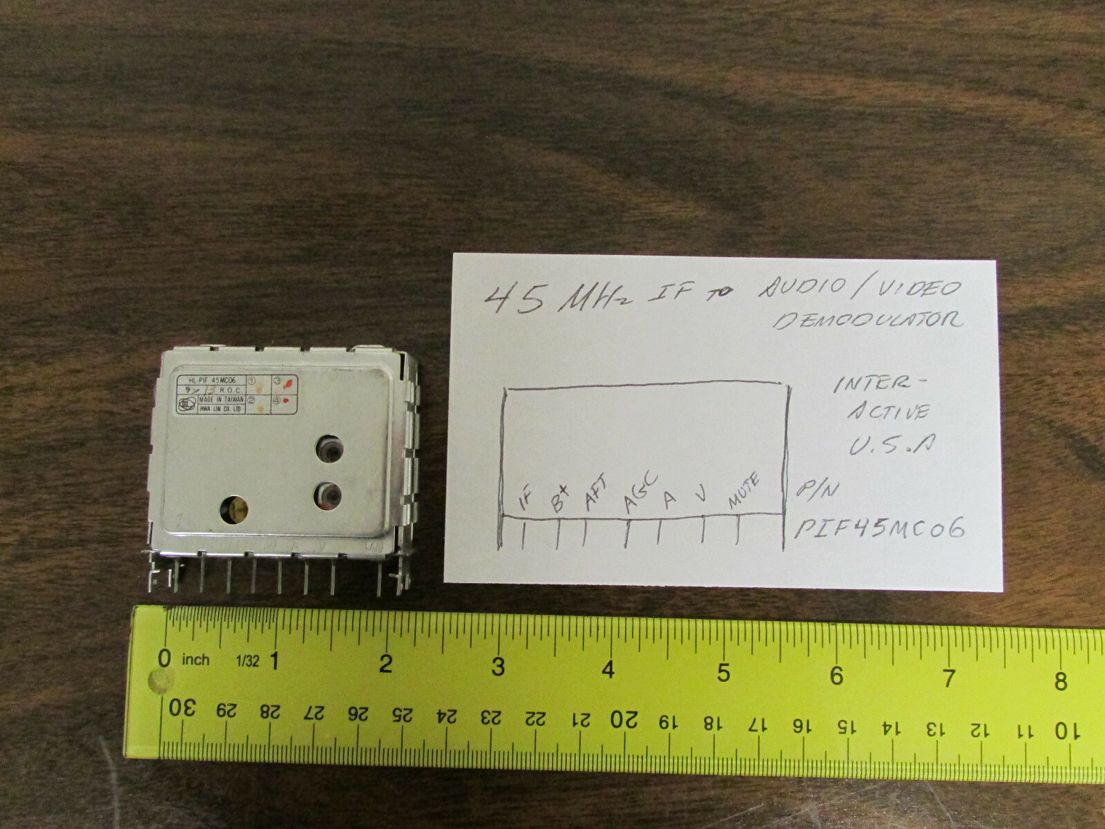 Video IF Processor Demodulator HL-PIF 45MC06 45 MHz PCB Mount New