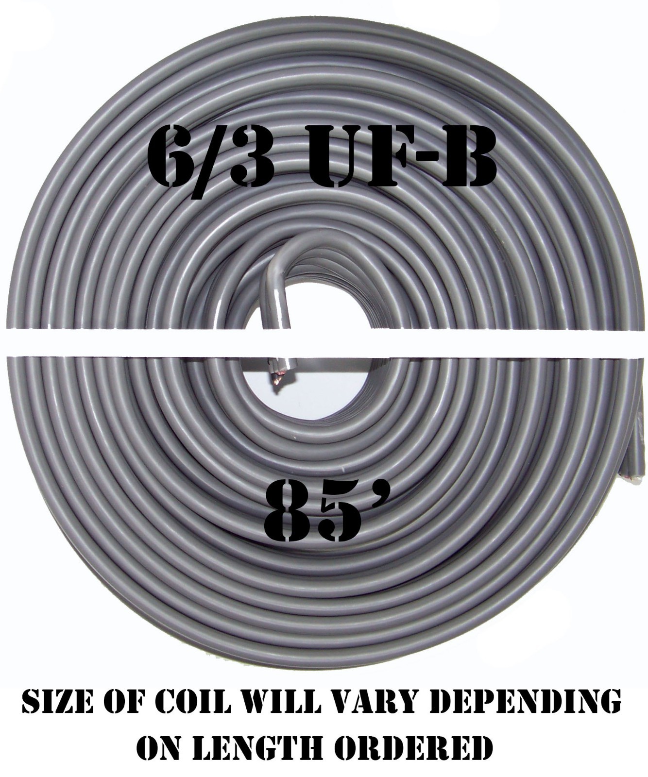 6/3 UF-B x 85′ Southwire Underground Feeder Cable