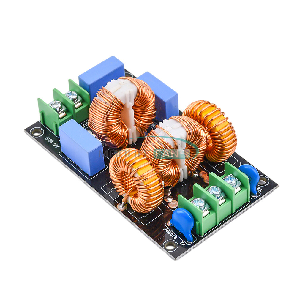 AC110-250V 4/10/20A 3-stage EMI AC Filter Board Audio Power Amplifier Module-