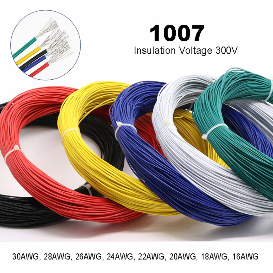 18AWG Flexible PVC Cable Stranded Wiring, Voltage 300V, Tinned Copper Wire