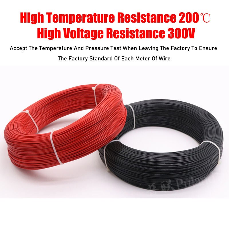 UL1332 PTFE Cable Wire 12 14 16 18 20 22 24 26 28 AWG Flexible Tinned Copper