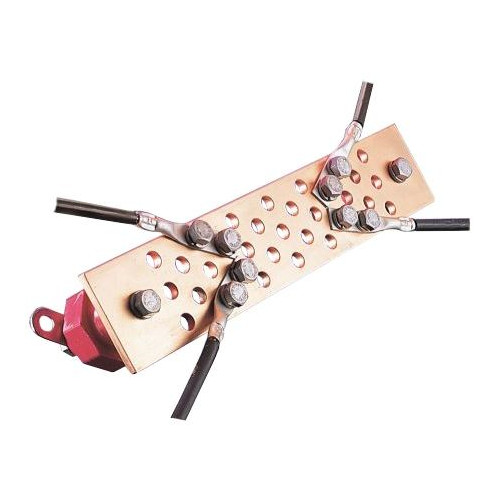 COMMSCOPE’s MTC99920420T 4 in x 20 in custom ground busbar, tinned, 1 pc