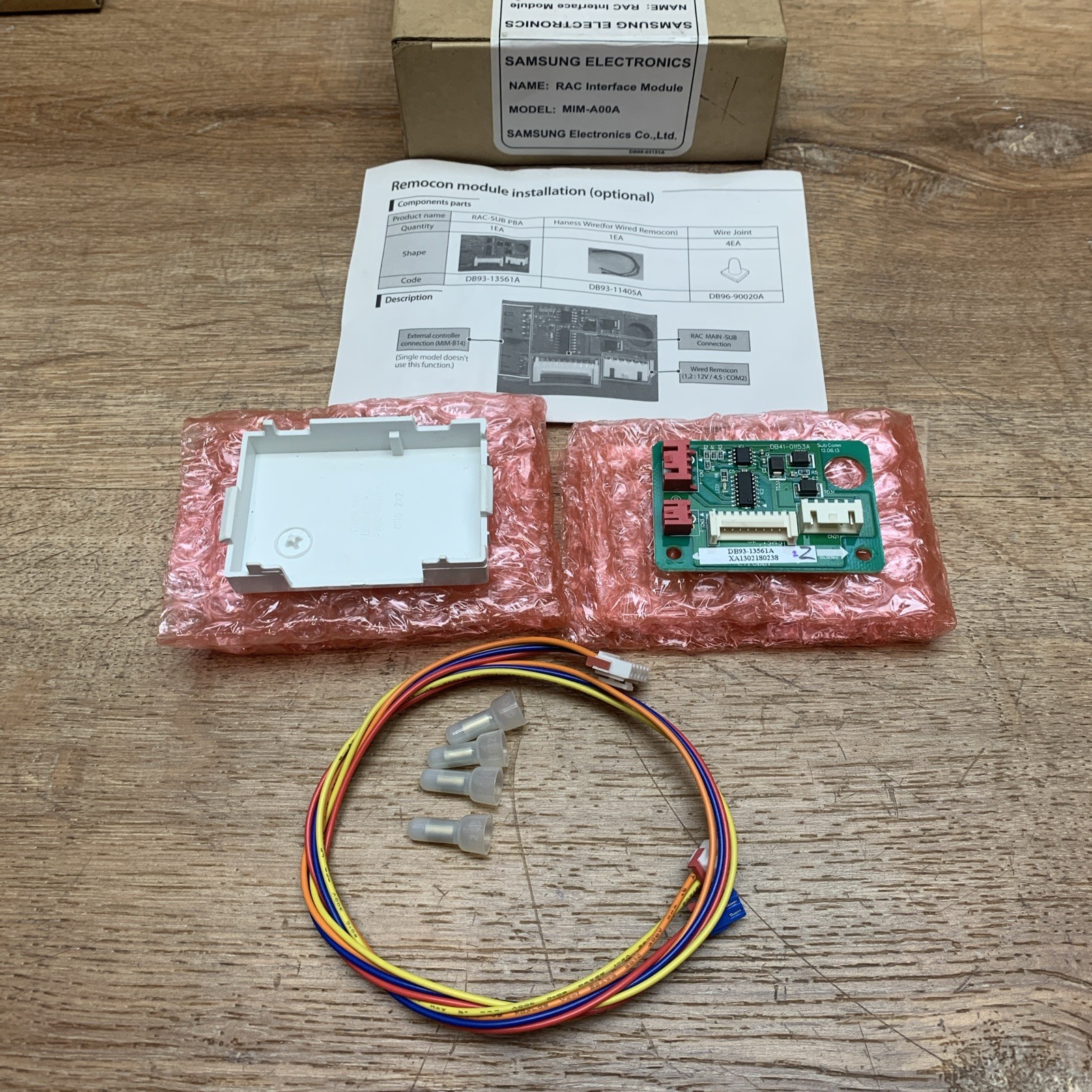 Samsung RAC Interface Module Accessory Kit MIM-A00A NOS