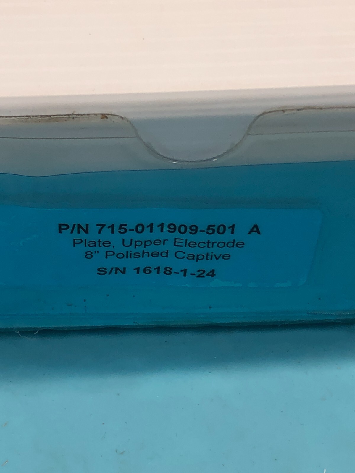 LAM 715-011909-501 PLATE, UPPER ELCTDRODE 8″ POLISHED CAPTIVE, 153040