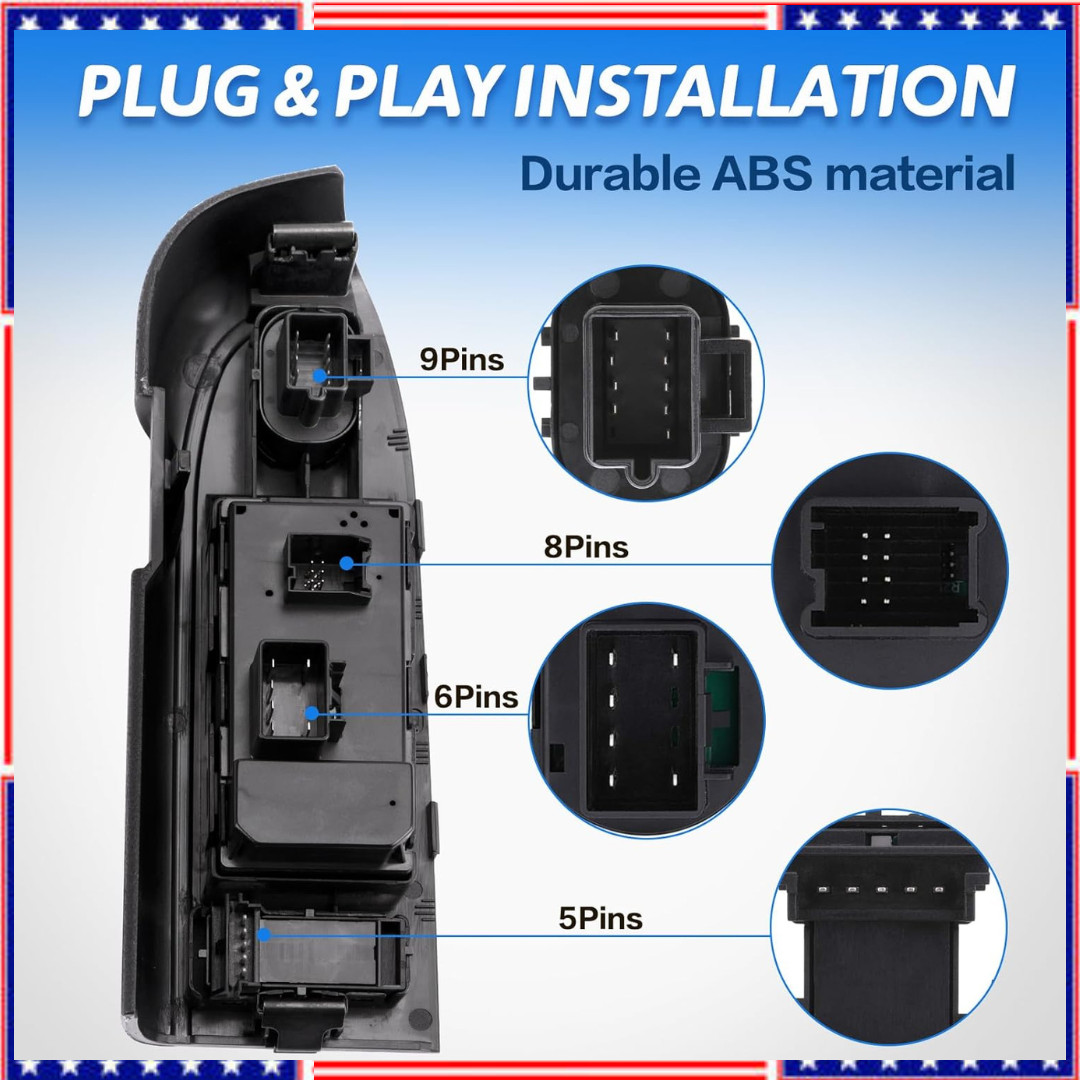 Driver Side Window Master Switch for Silverado Sierra 2010 to 2013