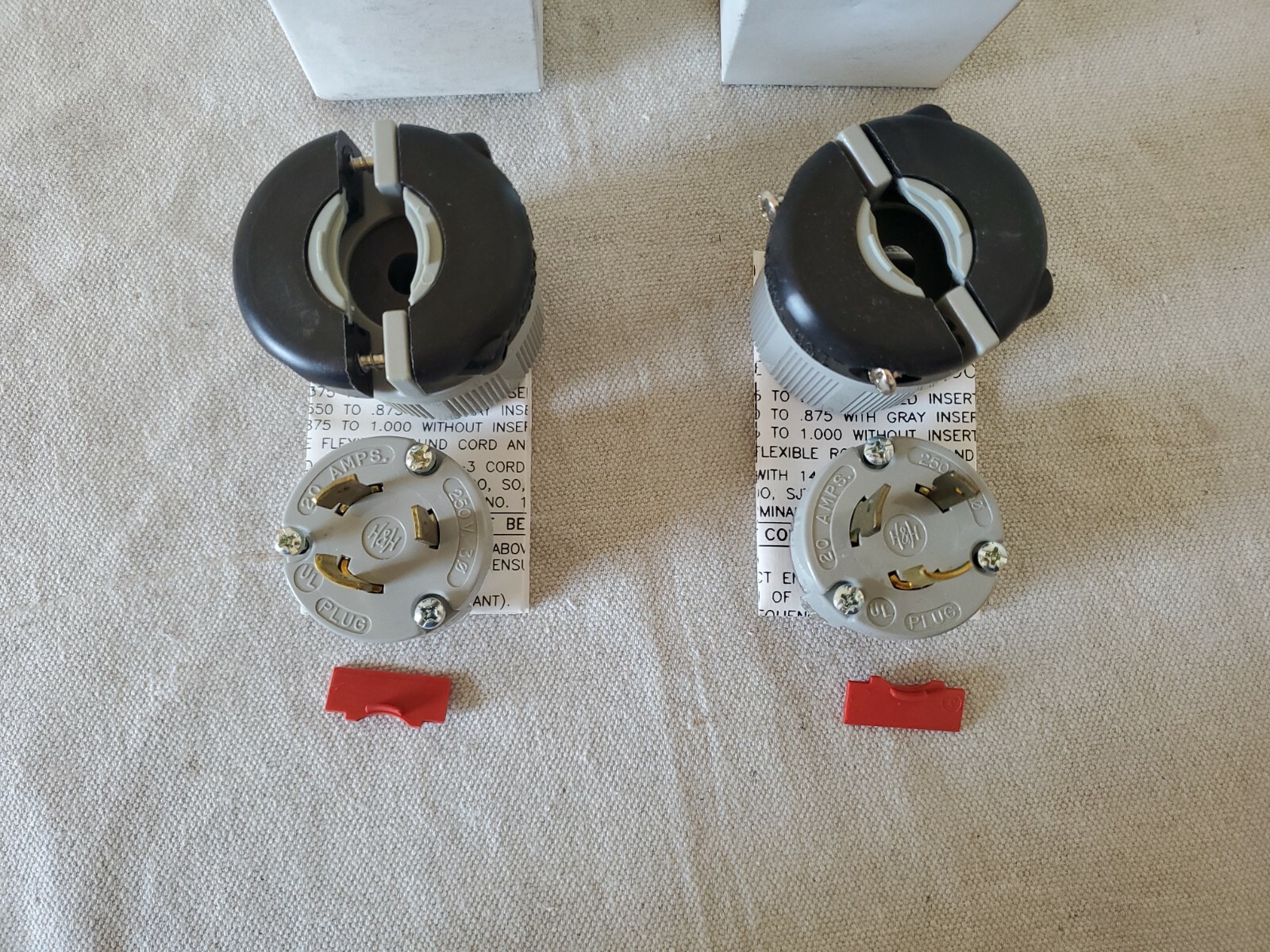 Arrow Hart AH6252 Locking Plug 20A 480V Grounding Plug NEMA L11-20P Lot Of 2