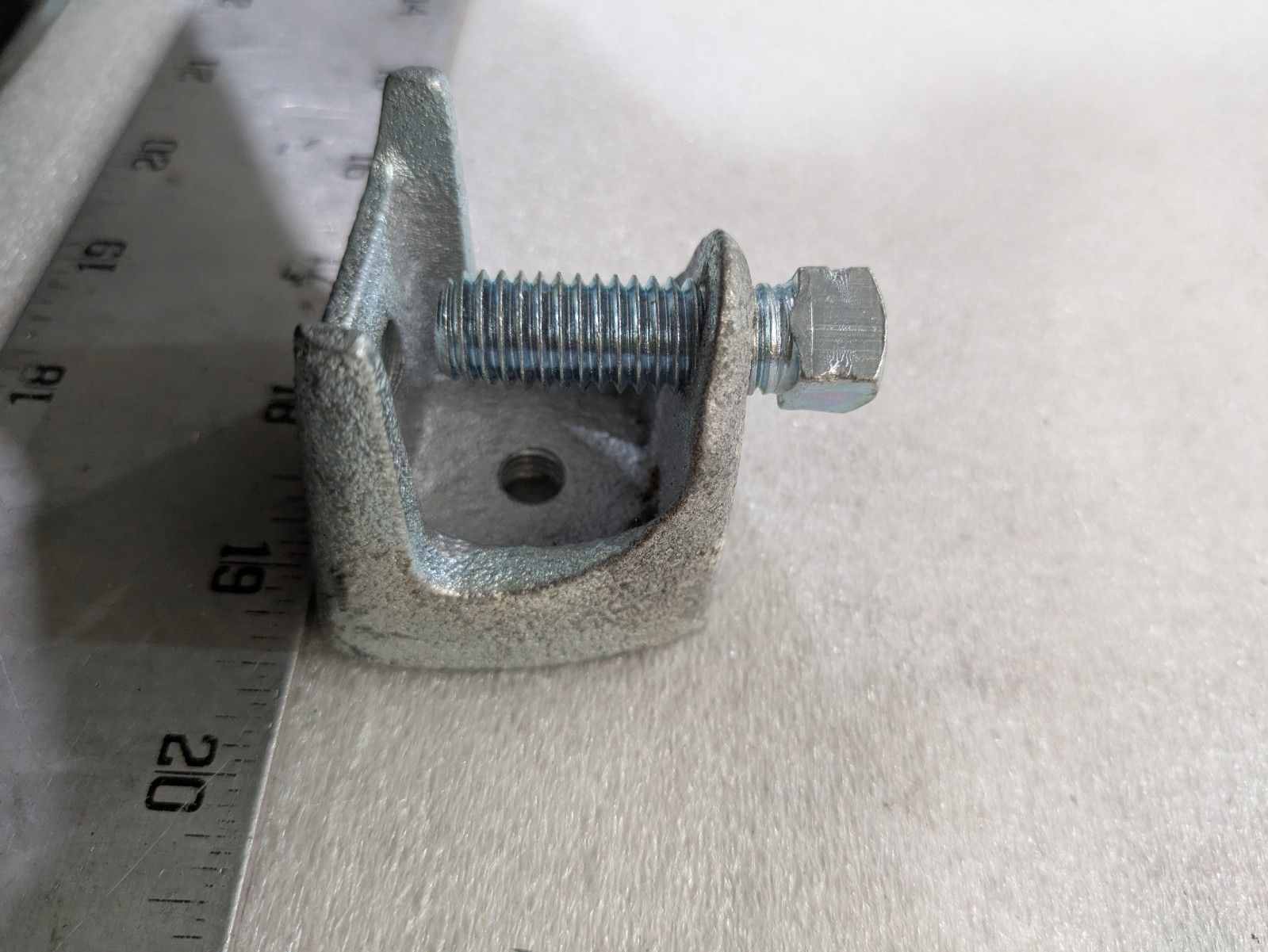 Dottie BK38M 3/8 in Malleable Iron Beam Clamp Bolt Size 1/2 X 1-1/2 Zinc Plated