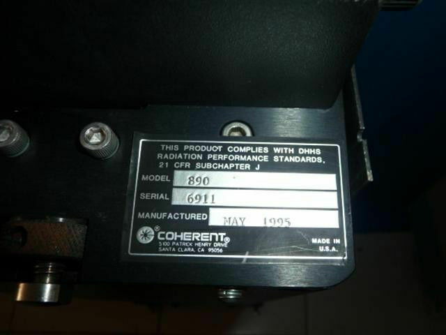 Coherent 890 Tunable Laser Made in USA 30 Days Warranty Expedited Shipping