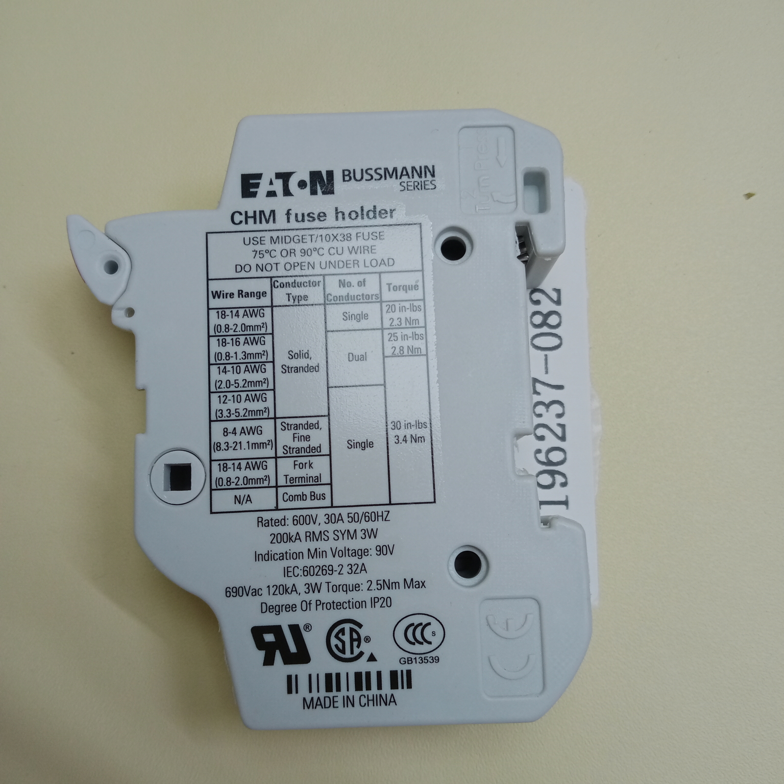 (1 PCS) CHM1DIU Eaton Bussmann Fuse Holder NEW