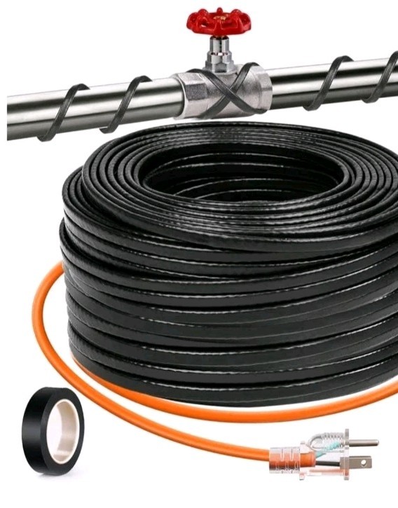 50FT Self Regulating Pipe Heating Cable Heat Tape Freeze Protection 120V – OB