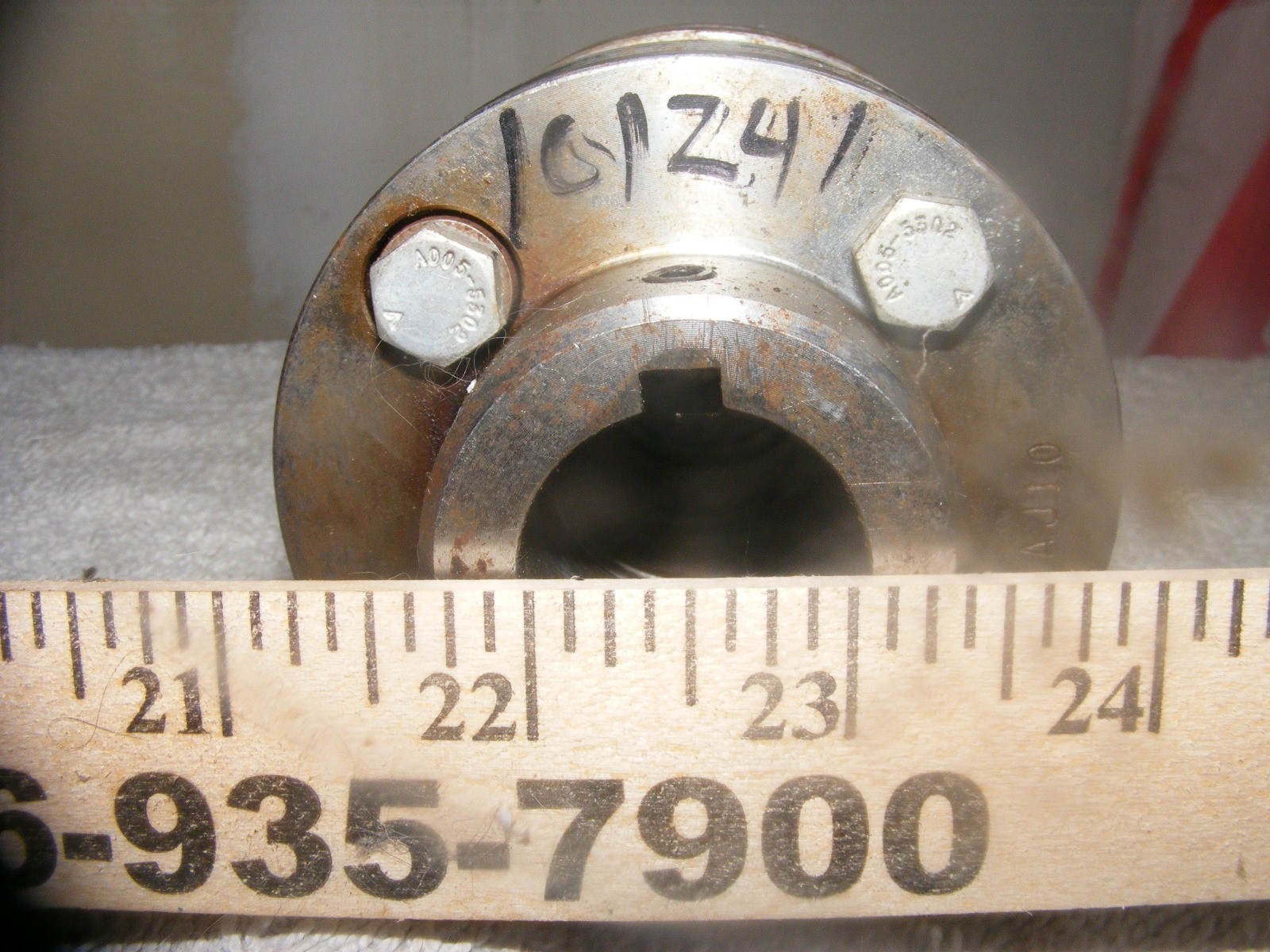 Woods TS96 AJ10 Flex Coupler Shaft 1″ to 7/8″ Motor Coupling