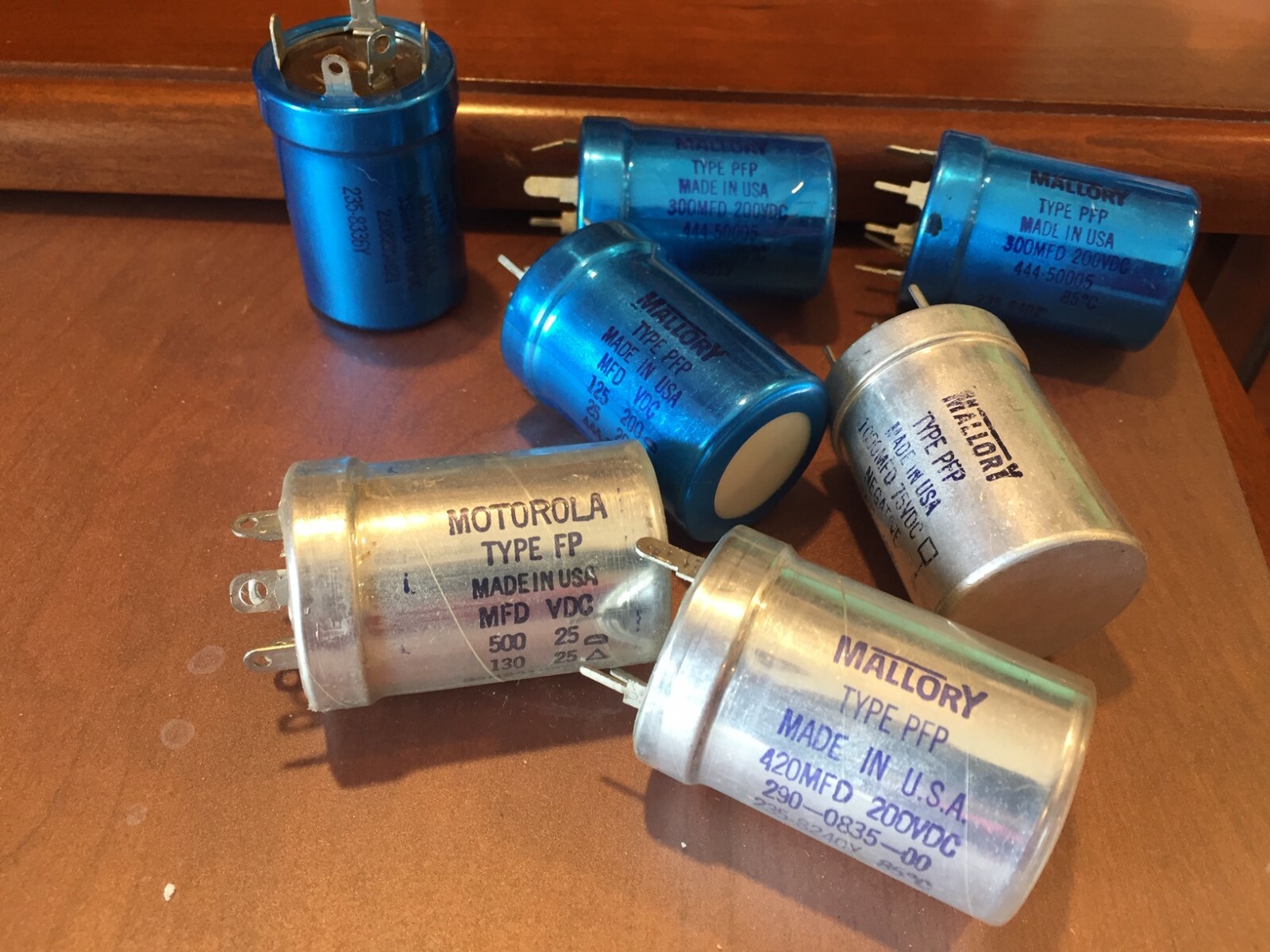 Vintage NOS Can Capacitors, Mallory, Philco, Nippon Chemi-con, Sprague, GE