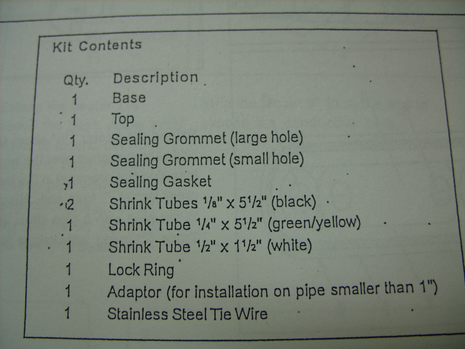 Heat Trace Products – Polymetric Power Connection Kit for 2300 Series Heaters