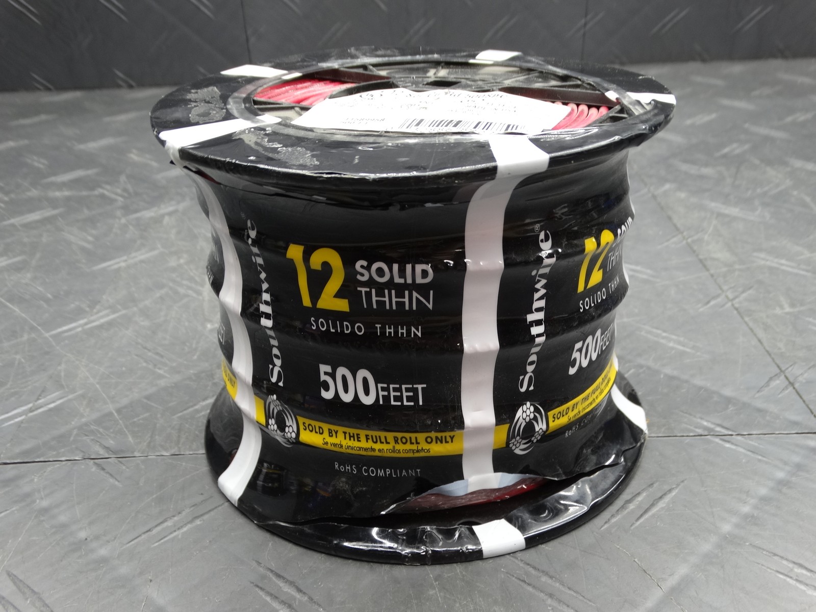 Southwire 500 ft. 12 Red Solid CU THHN Wire