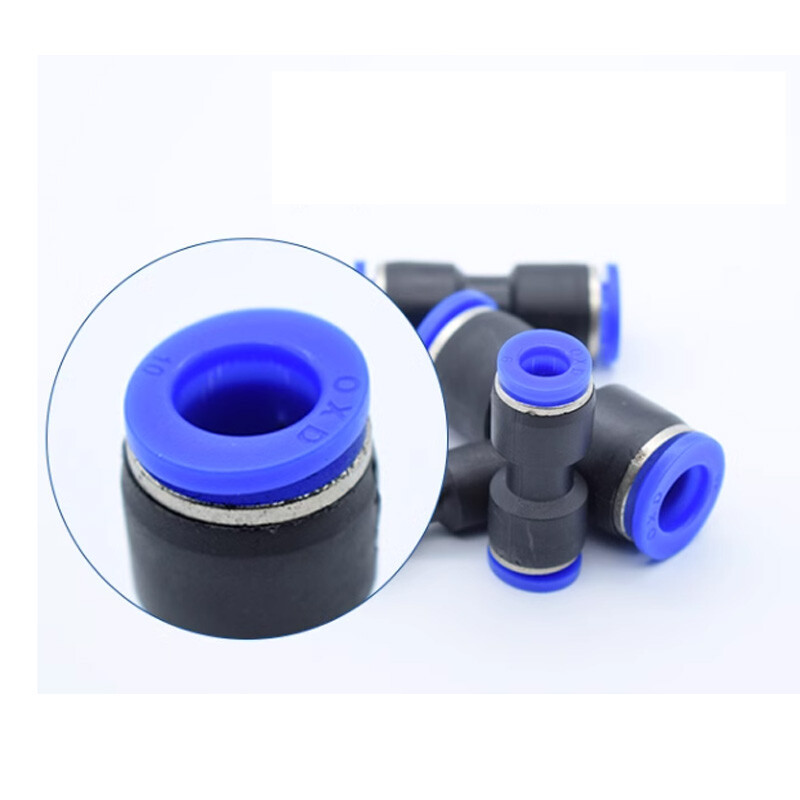 Pneumatic Push In Fittings Straight Equal/Reducing Connectors For Air Tube Hose