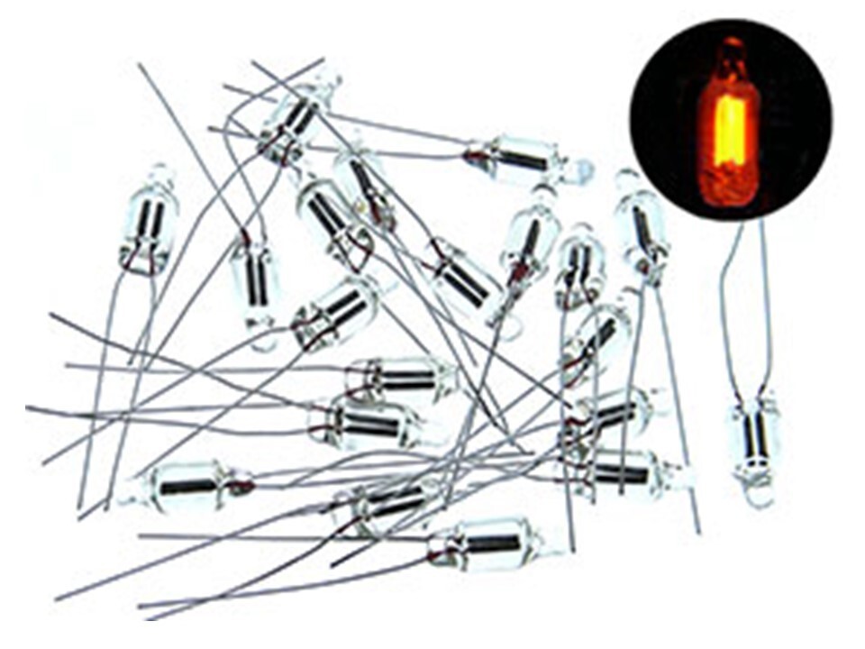 MPJ 37224LA NE2 NEON LAMP 120VAC ORANGE GLOW BULB 20PCS REQUIRES 68K RESISTOR