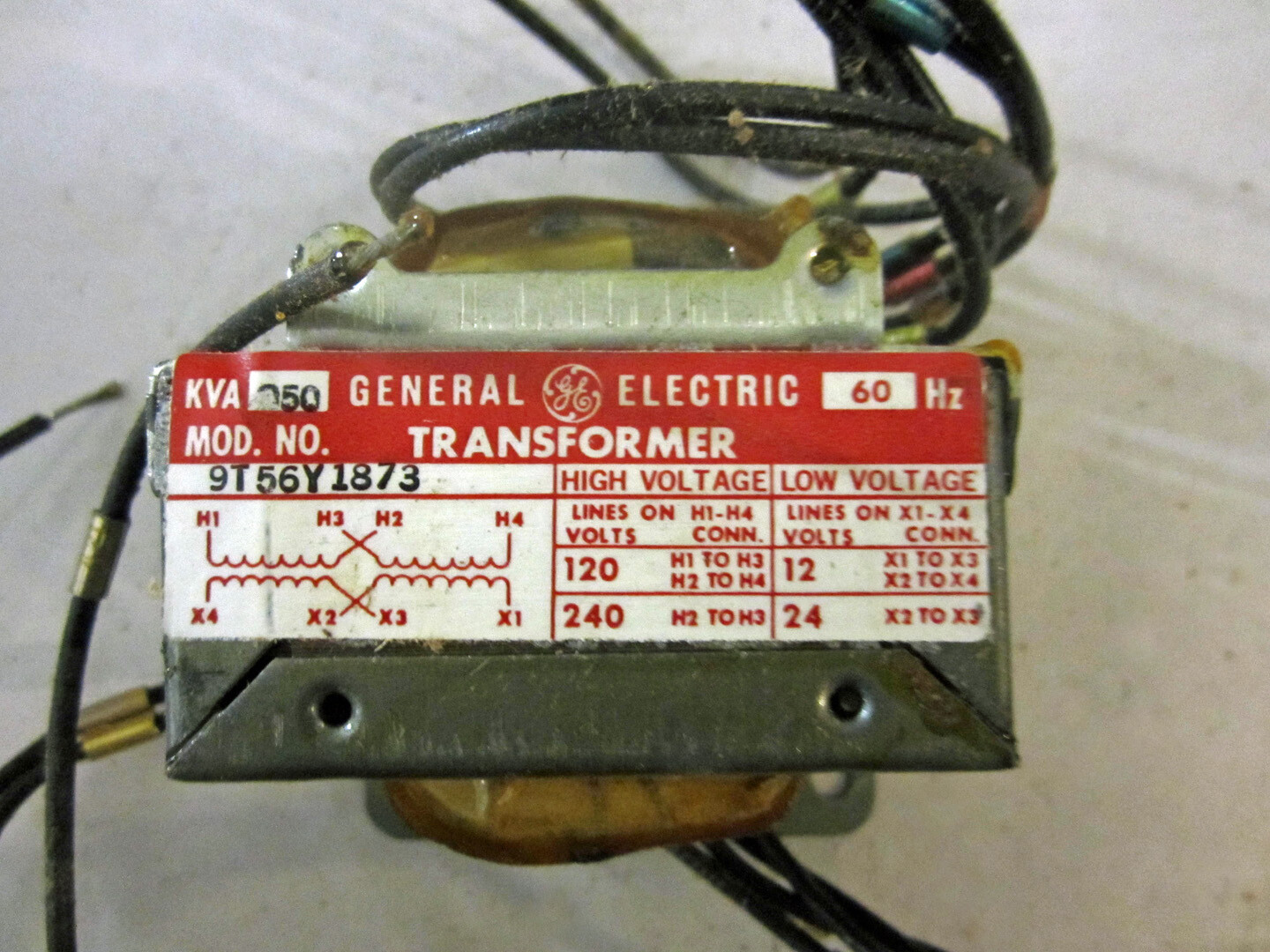 General Electric .050 KVA Transformer, Model 9T5641873, New