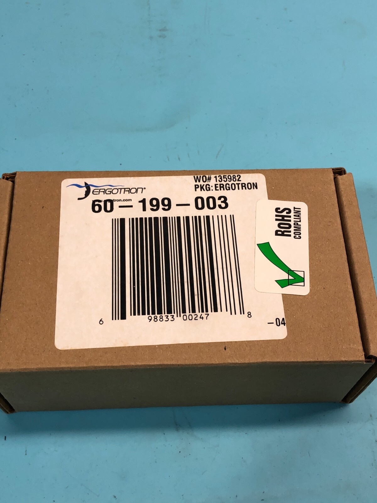 3 ERGOTRON 60-199-003 KIT, HDW, POLE CLAMP, SINGLE,696-565-01,ROHS, 192040