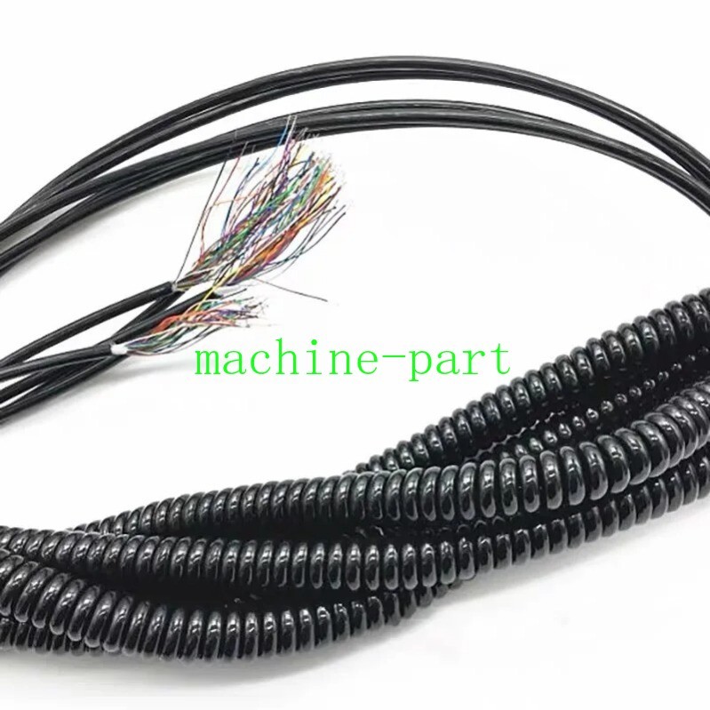 12-21 Cores Spring Spiral Cable Coiled Cable Fit for CNC Handheld Encoder