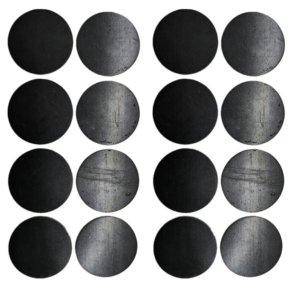 Black 4 -179mm Silicone Rubber Feet Non Slip Round Anti Impact Self Adhesive Pad