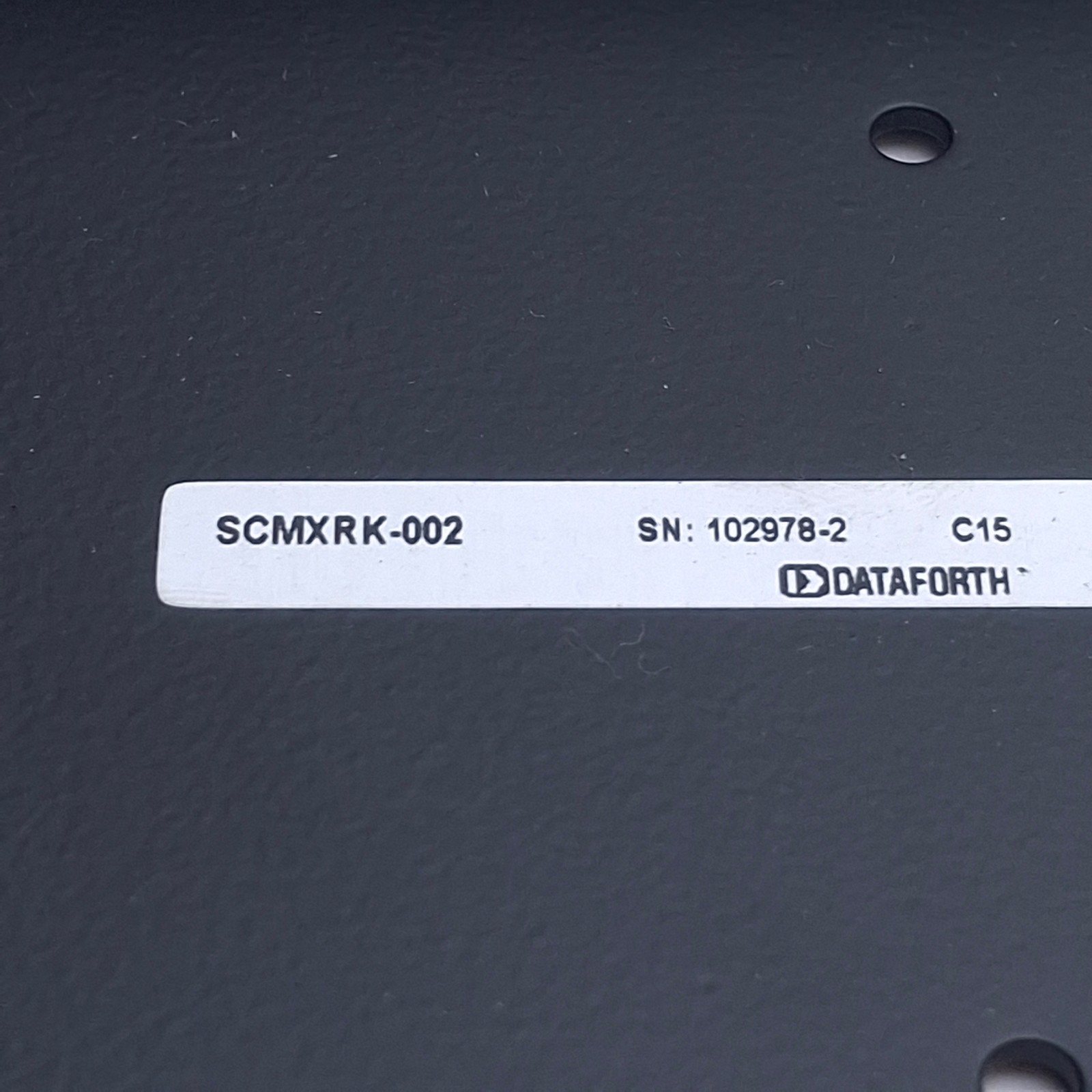 Dataforth SCMXRK-002 Metal Mounting Rack For Analog Backpanels, 19in Length