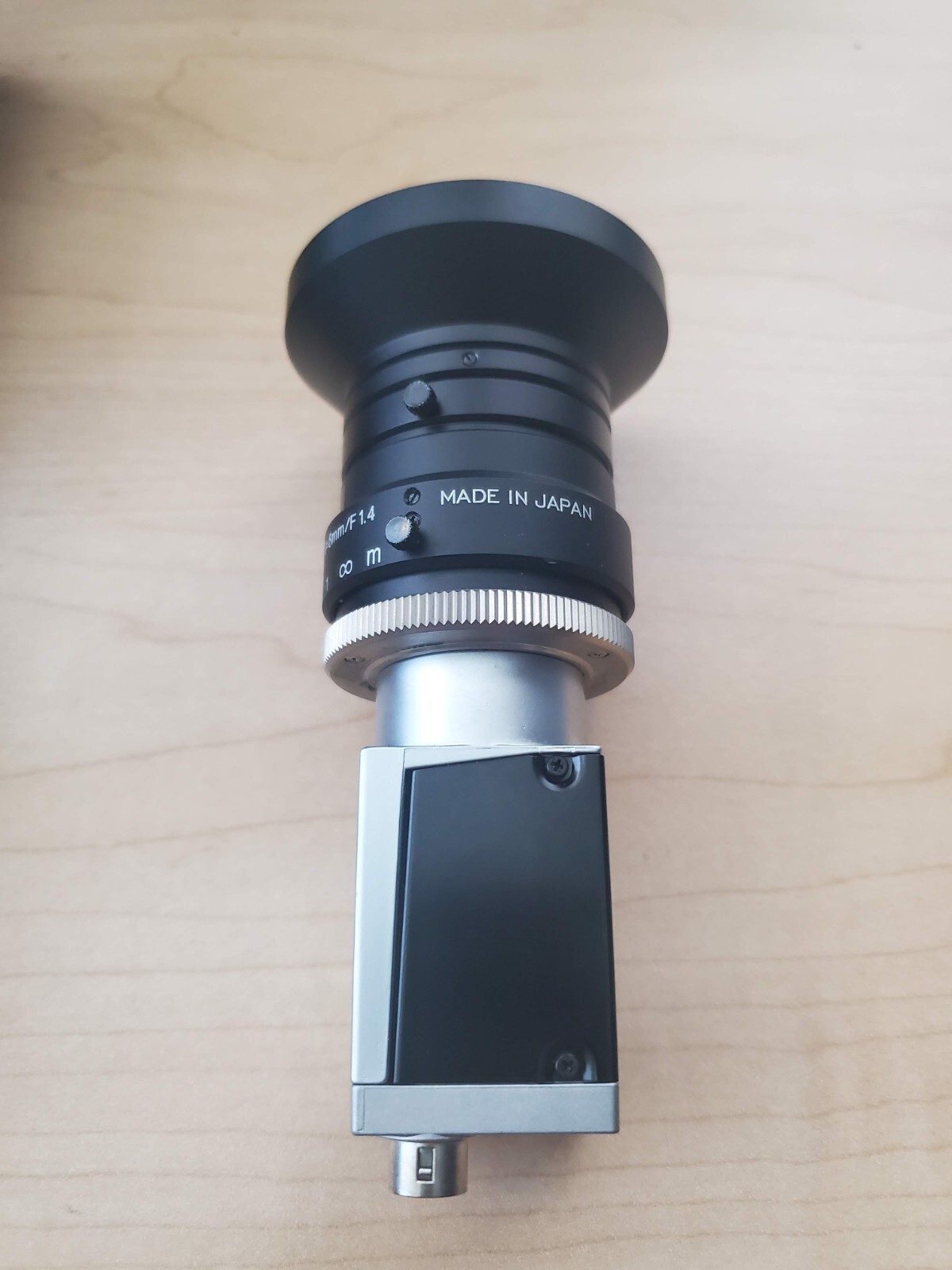 BASLER acA2500-20GC industrial camera with Kowa LM8HC F1.4 f8mm 1″ Lens