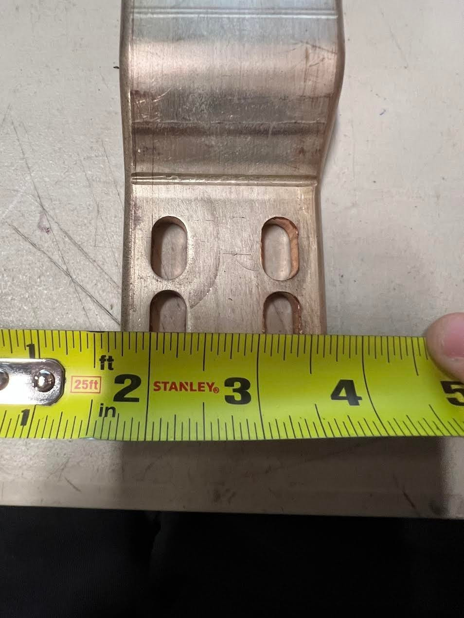 lot of 7 10″ busbar already bent and punched 4 oval holes each side see pictures
