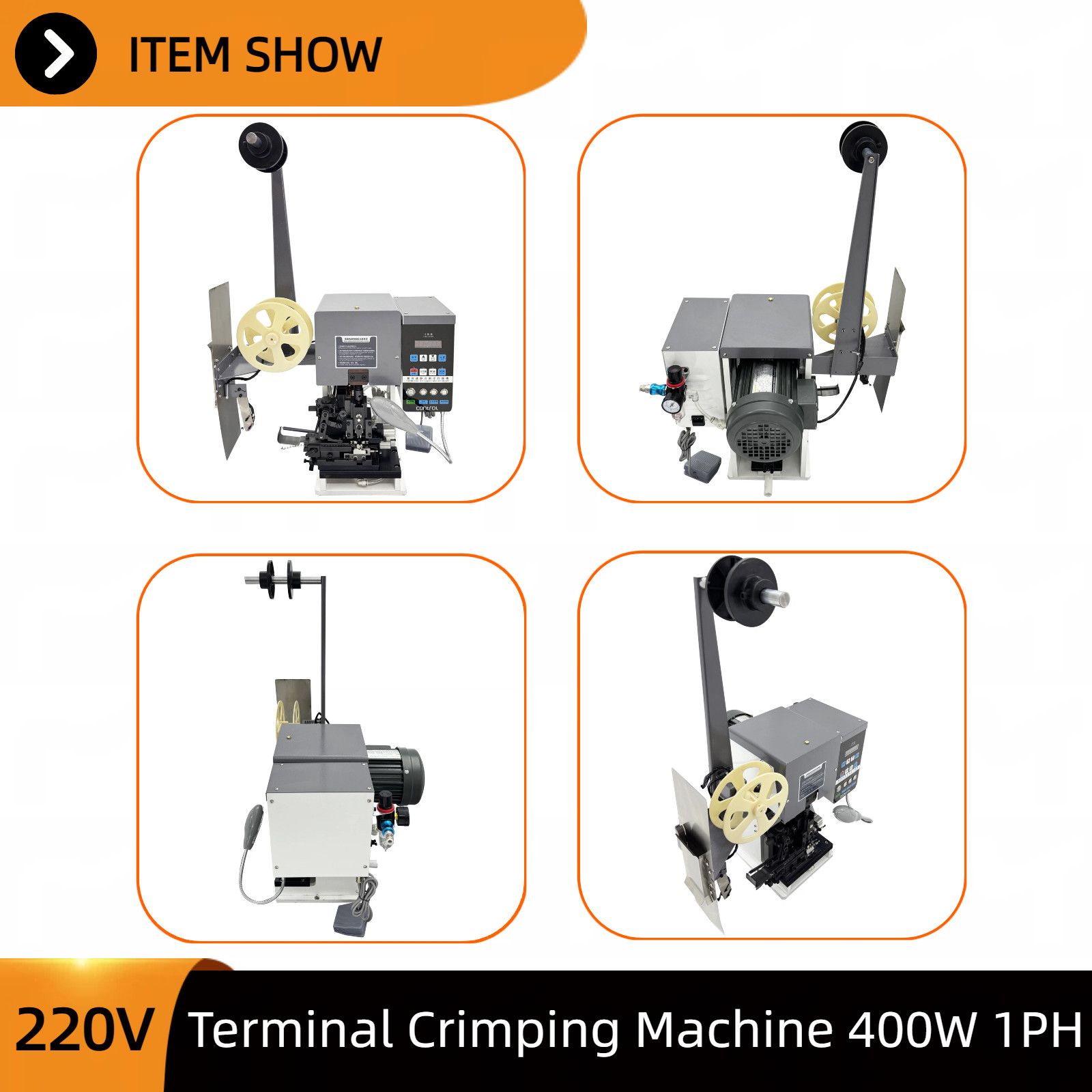 Automatic Terminal Stripping Crimping Machine 220V 1PH Cable Wire Stripper