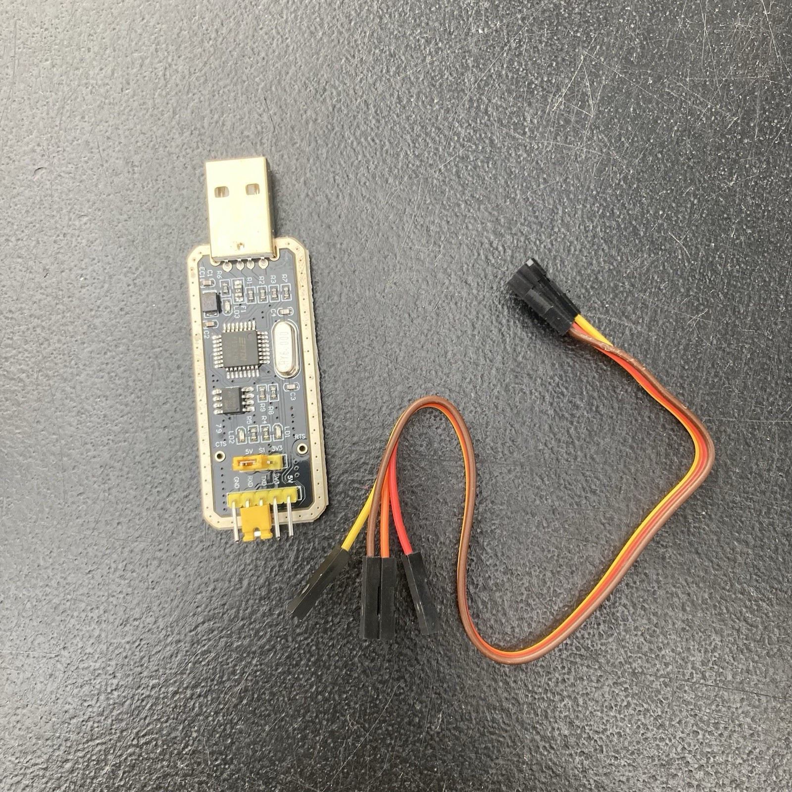FT232BL USB to TTL Serial Adapter 3.3V 5V Switch 500mA Fuse Debug Cable