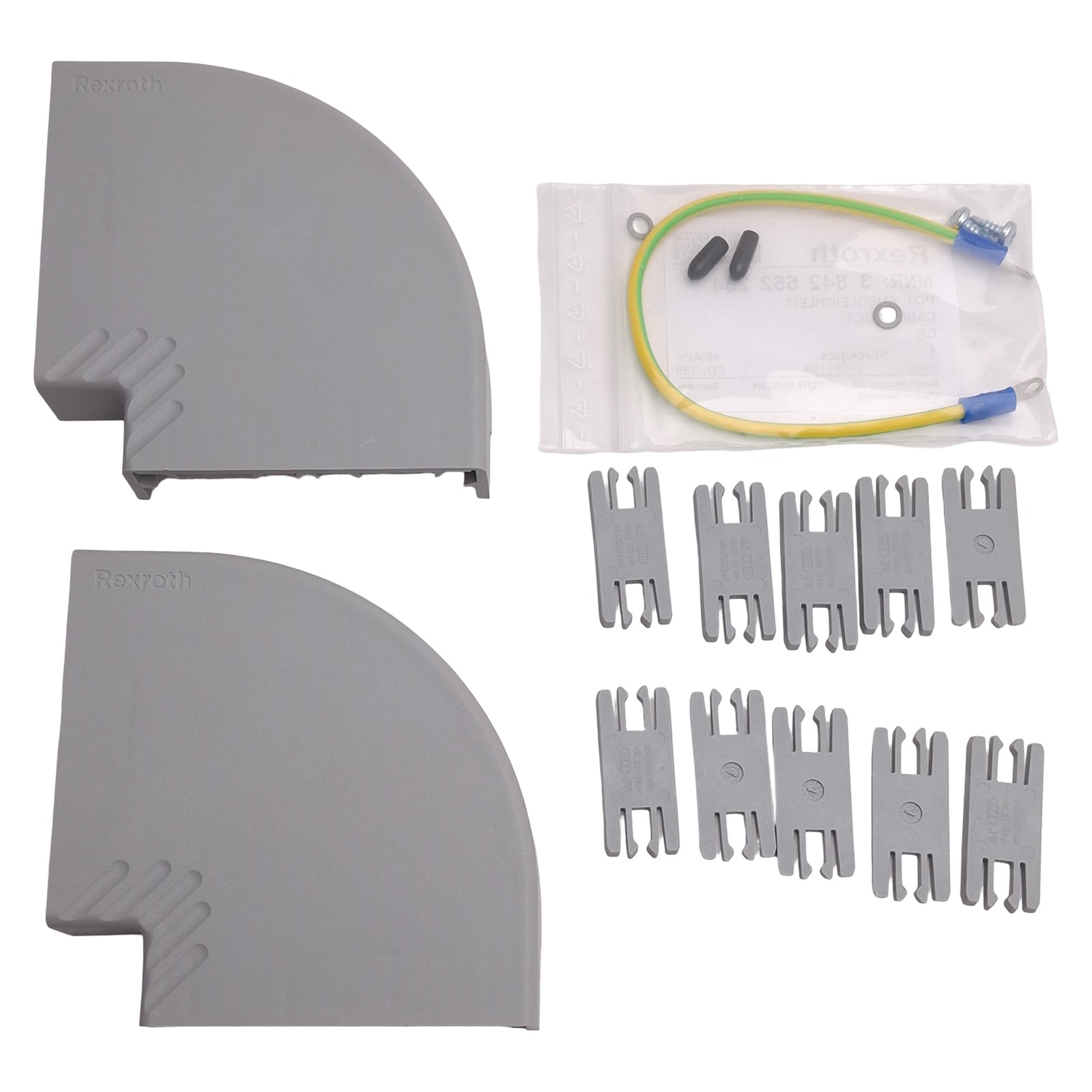 Rexroth 3842552259 Modular Cable Duct Curve, 90 Degree, HOR 80×40, VER 40×80