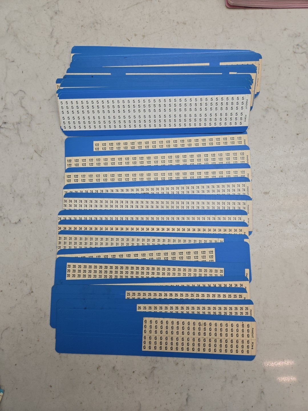 Bulk Mixed Lot of Wire Markers Numbers And Letters Nos See Pictures For Details