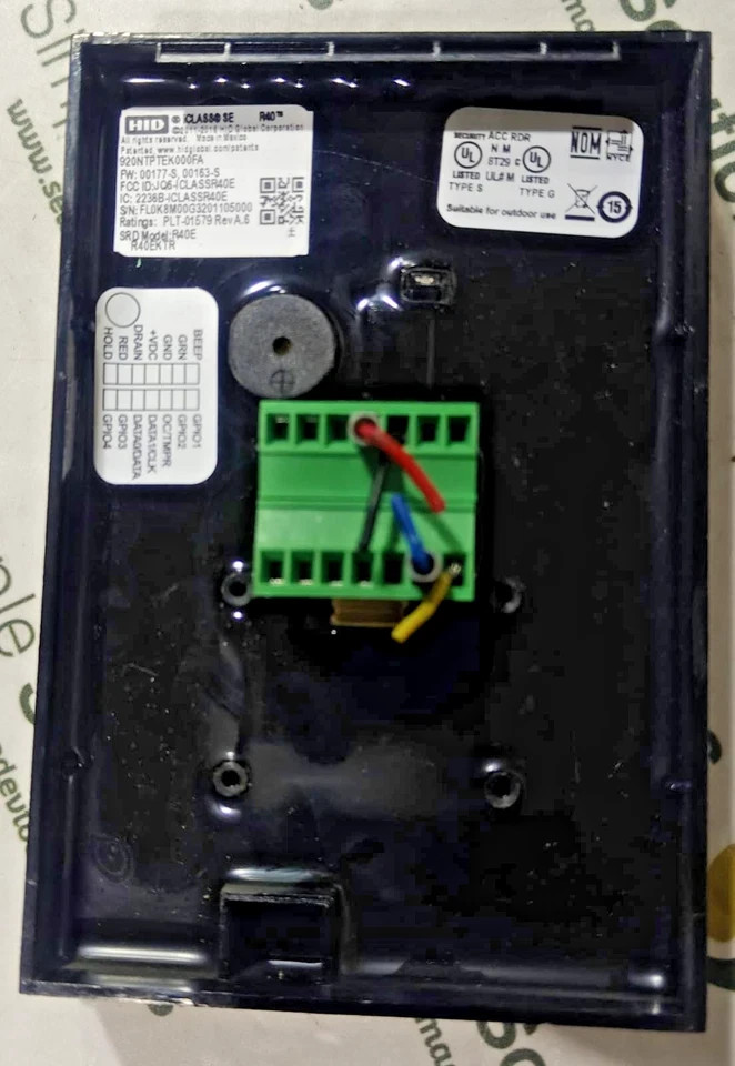1PC-HID iCLASS SE R40 R-41130672 high-frequency contactless Wall reader-used