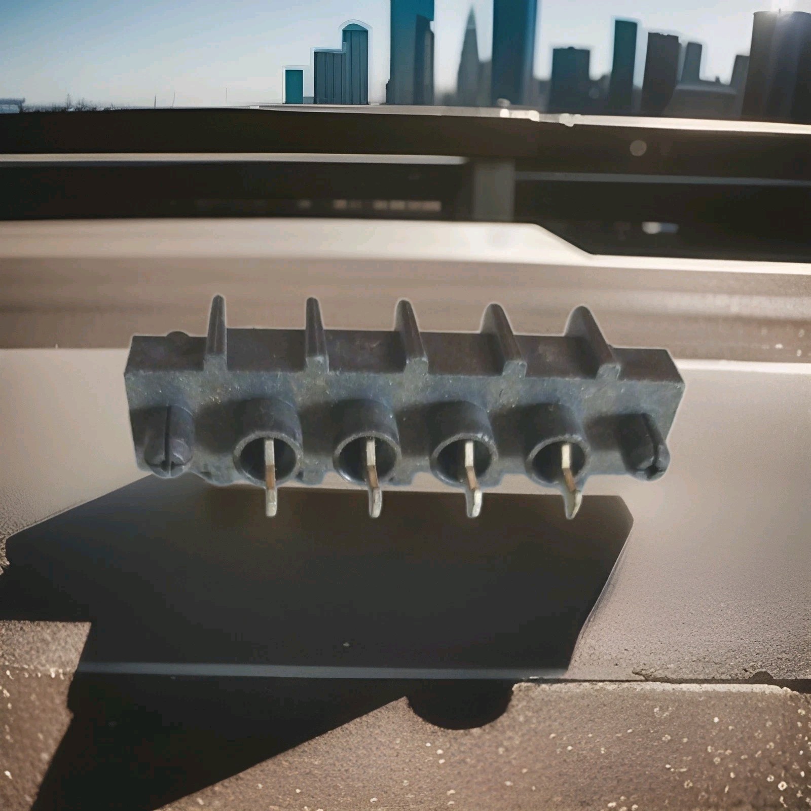 Set Of 5 Beau 71 Single Row Terminal Block 4 Poles