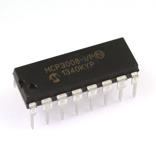 5PCS Microchip MCP3008-I/P MCP3008 8-Channel 10-Bit A/D Converters SPI New IC