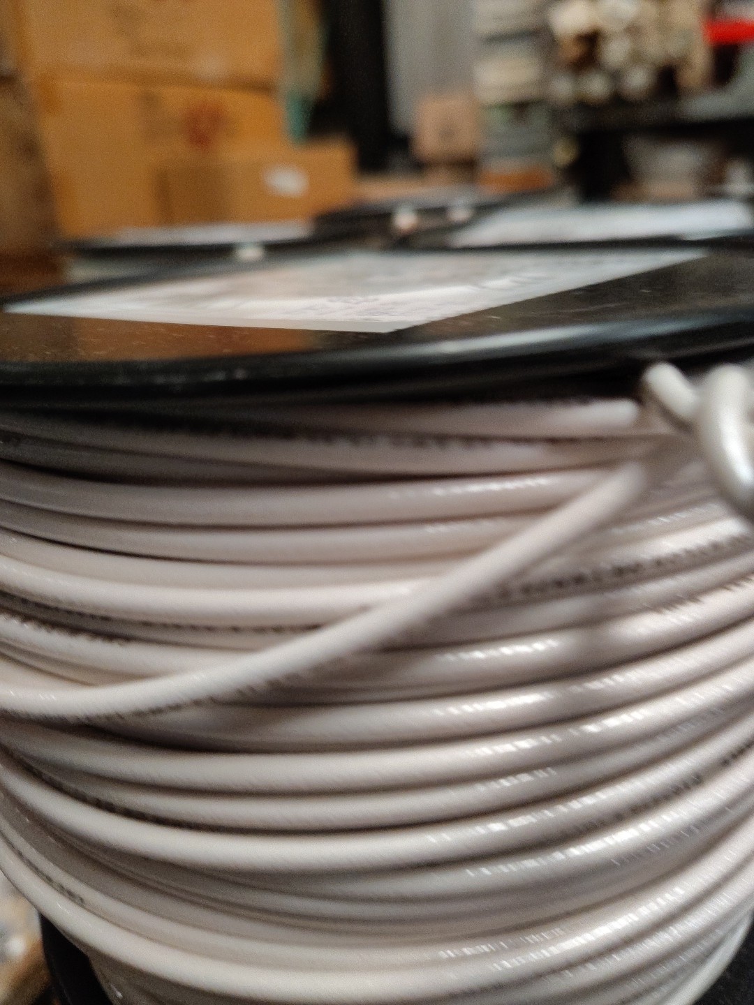 White 12 AWG Stranded Copper Wire 500 FT 600V