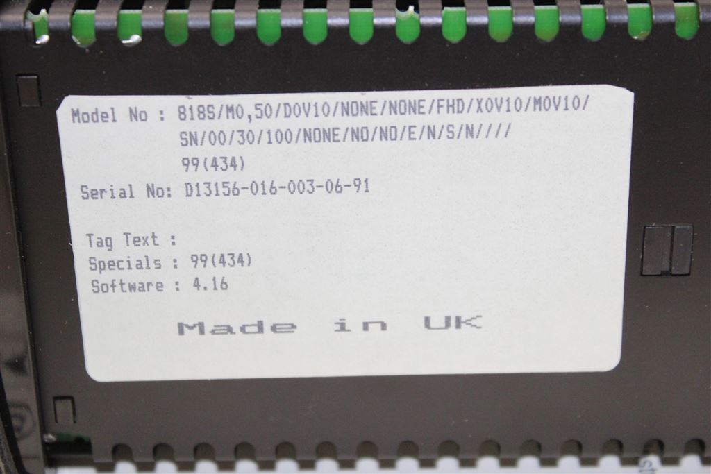 Eurotherm 6250 818s/MO50/D0V10/NONE/FHD Regulator