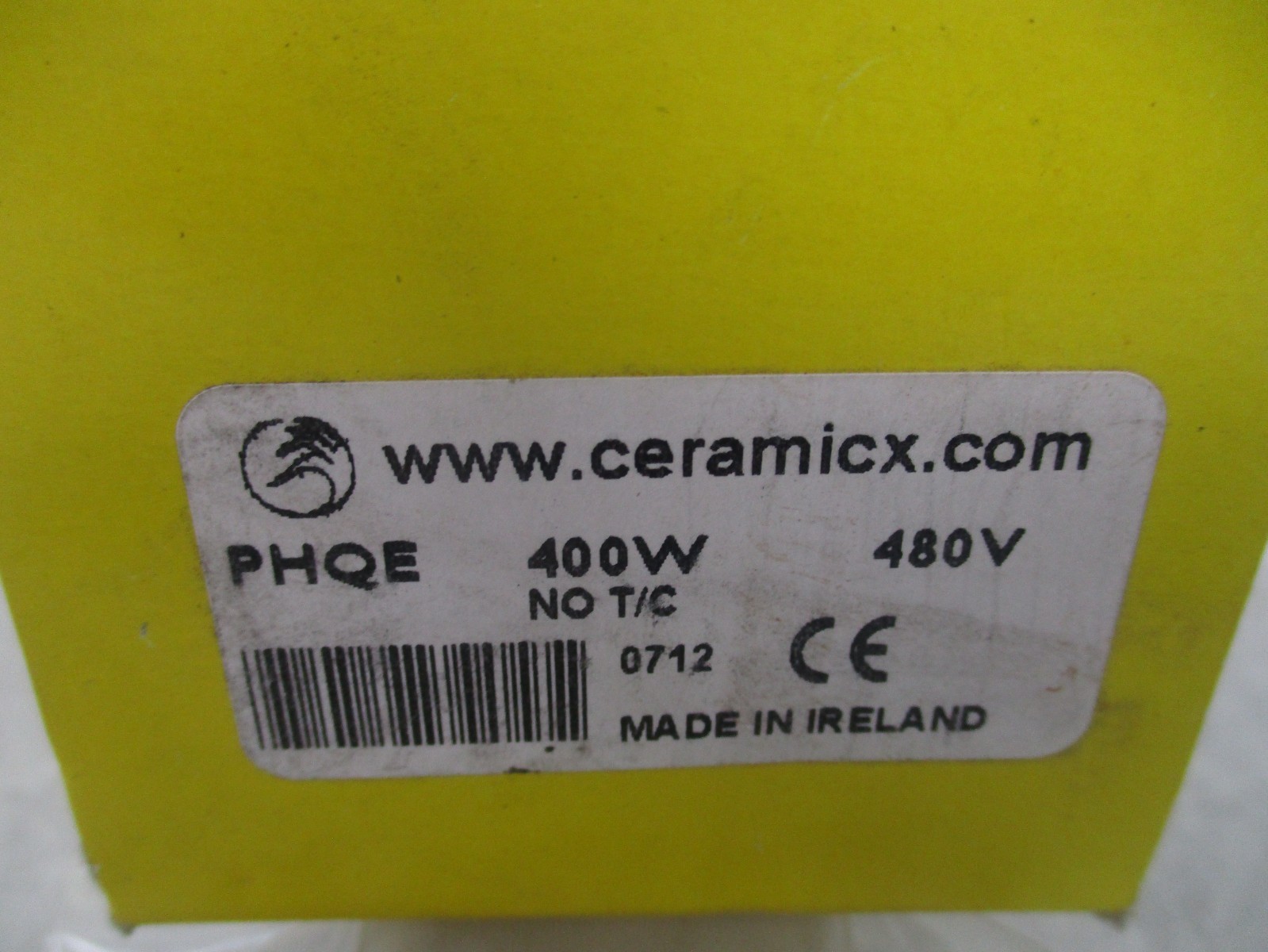 CERAMICX PHQE 400 WATT 480V, INFARED QUARTZ HEATING ELEMENT, XA0622