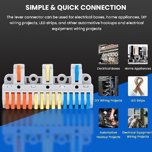 DIN Rail Terminal Blocks 600V 32A Electrical Connectors 28 12AWG 3 in 15 Out