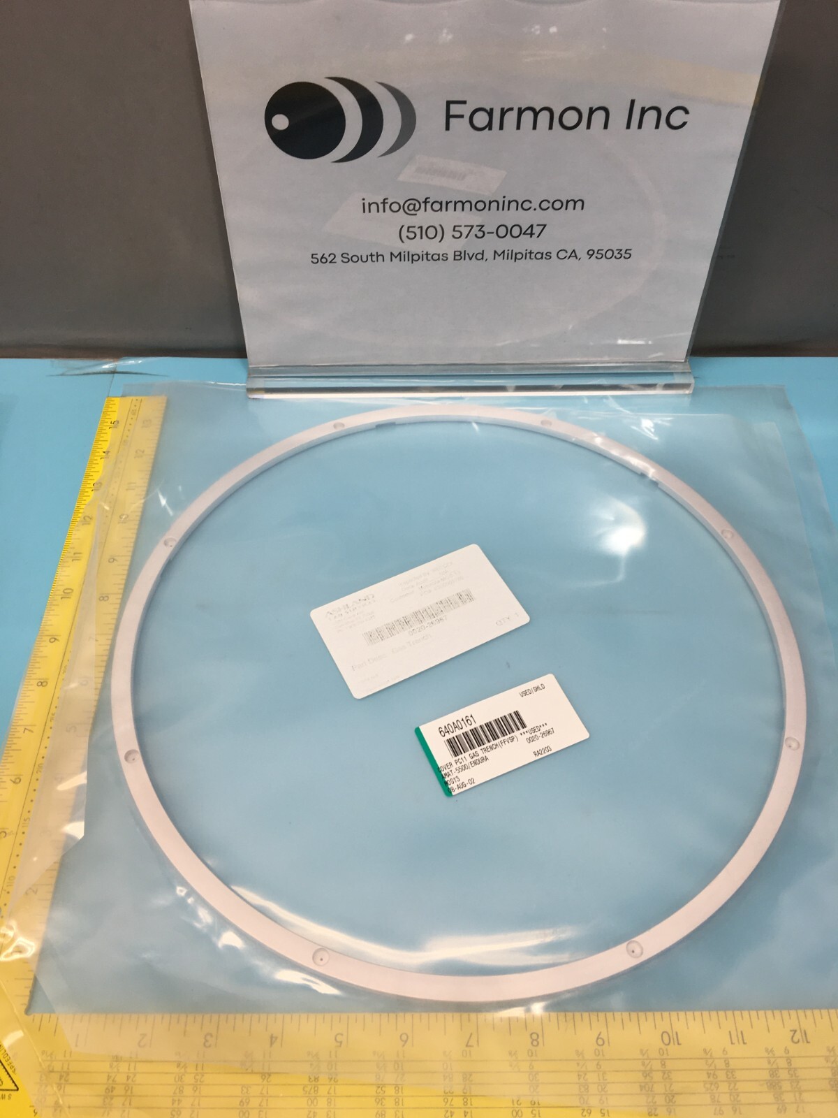 AMAT 0020-26967 PC II GAS TRENCH COVER, 137927