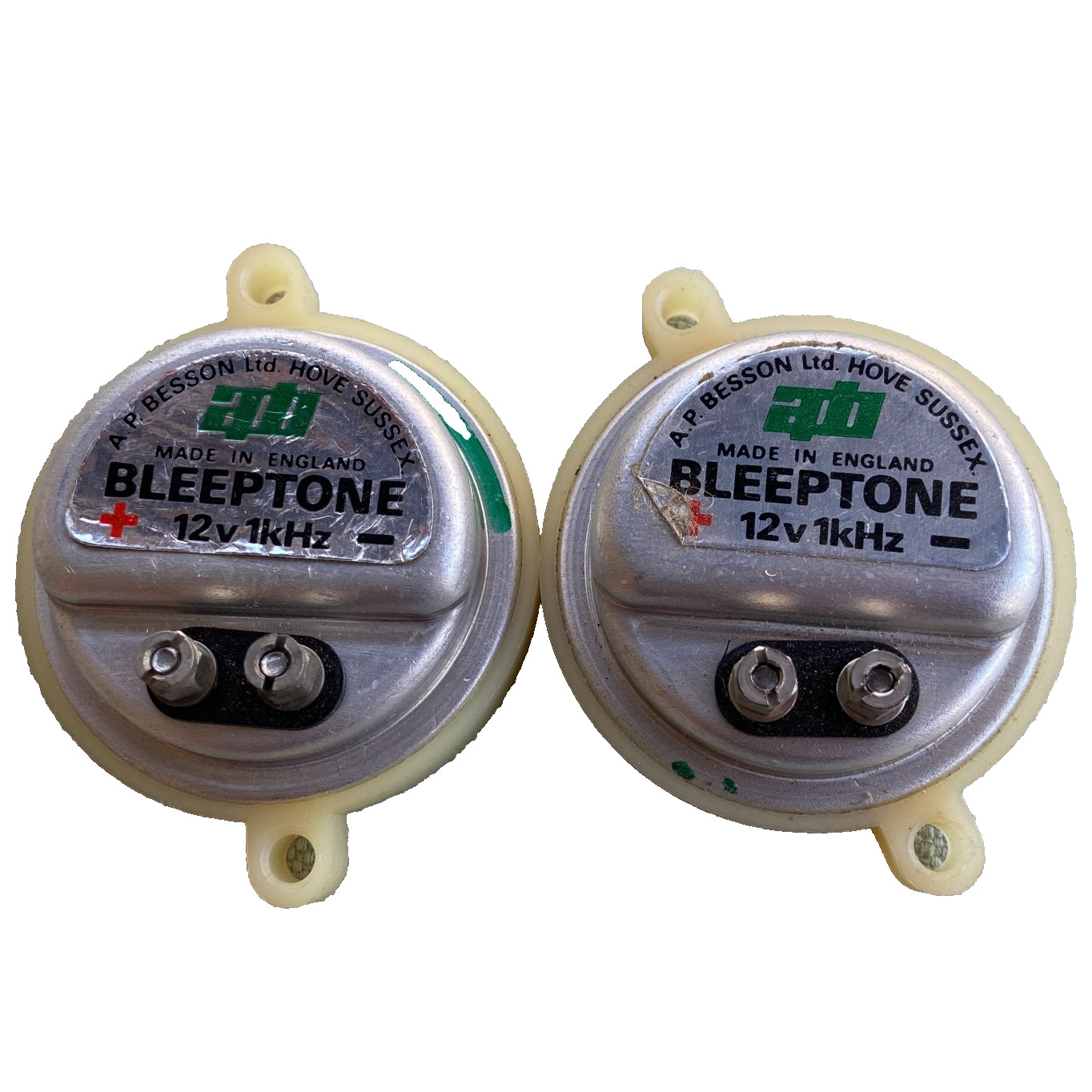 Vintage A.P. Beeson BLEEPTONE 12V Buzzer Alarm Made in England Lot 2 Untested