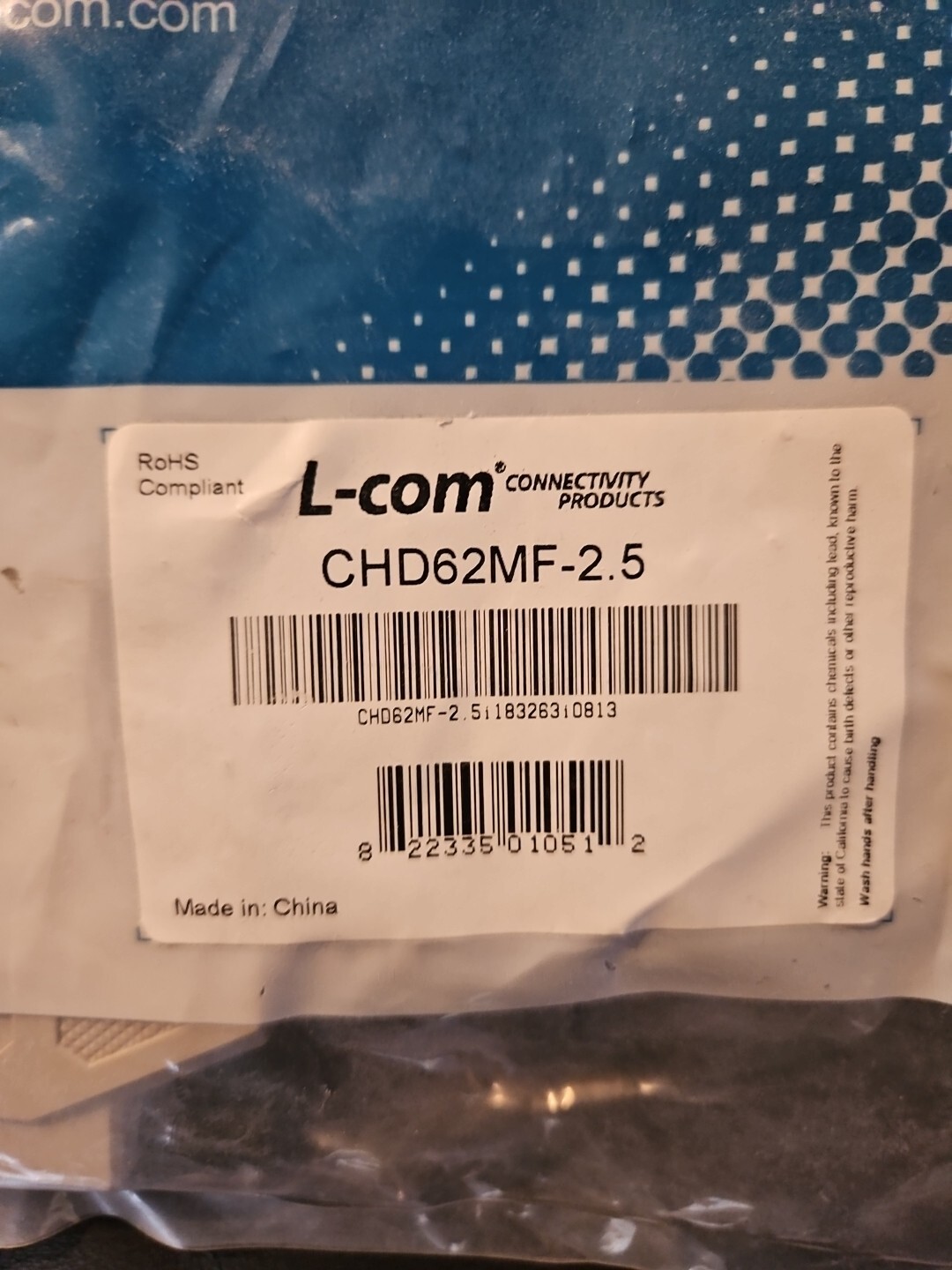 L COM CHD62MF-2.5 / CHD62MF25 (BRAND NEW)