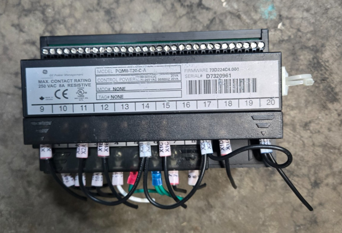 GE PQM II-T20-C-A Power Quality Meter