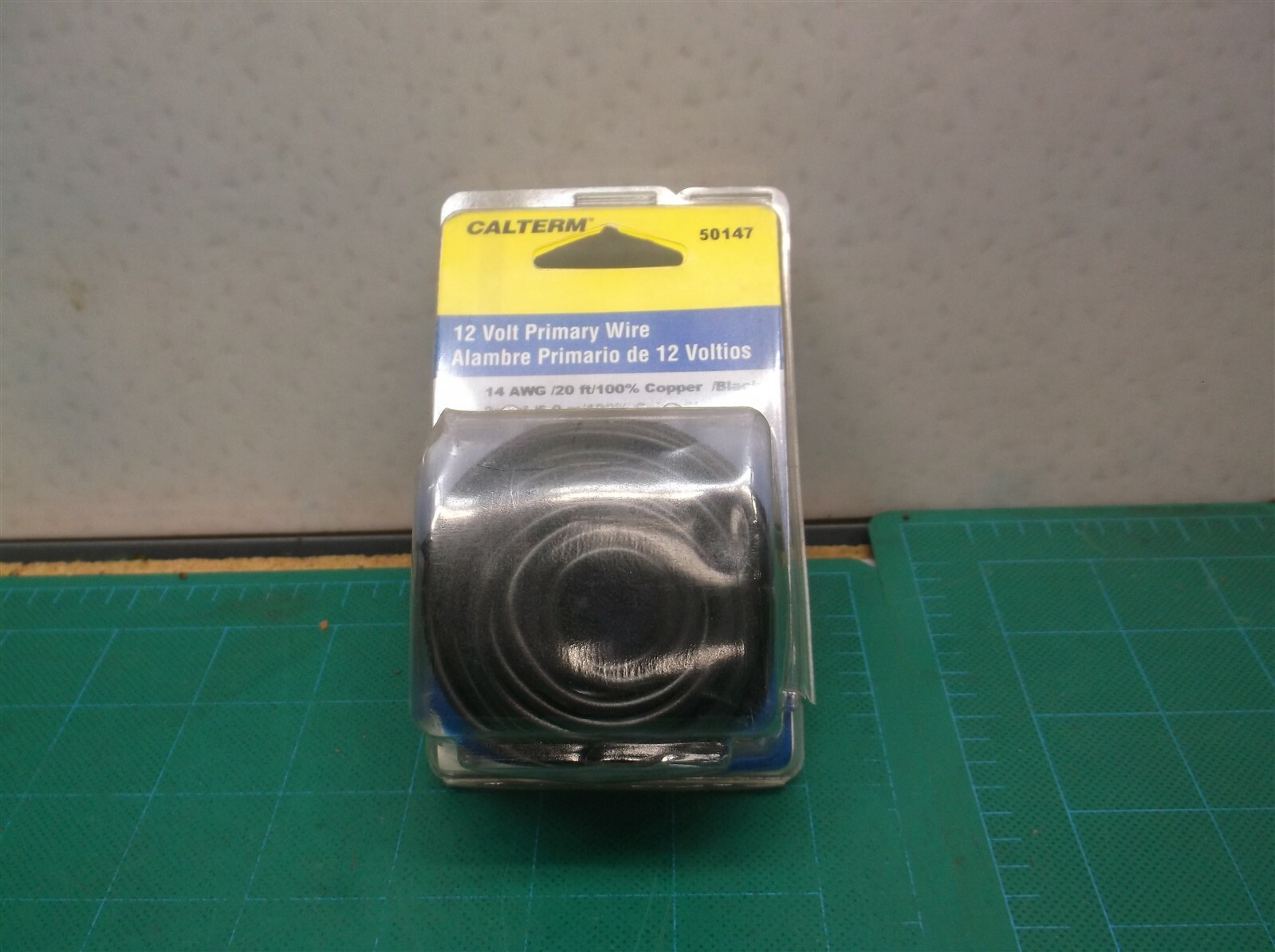 Calterm 50147 Electrical Primary Wire, 20 ft., 14 AWG, Black